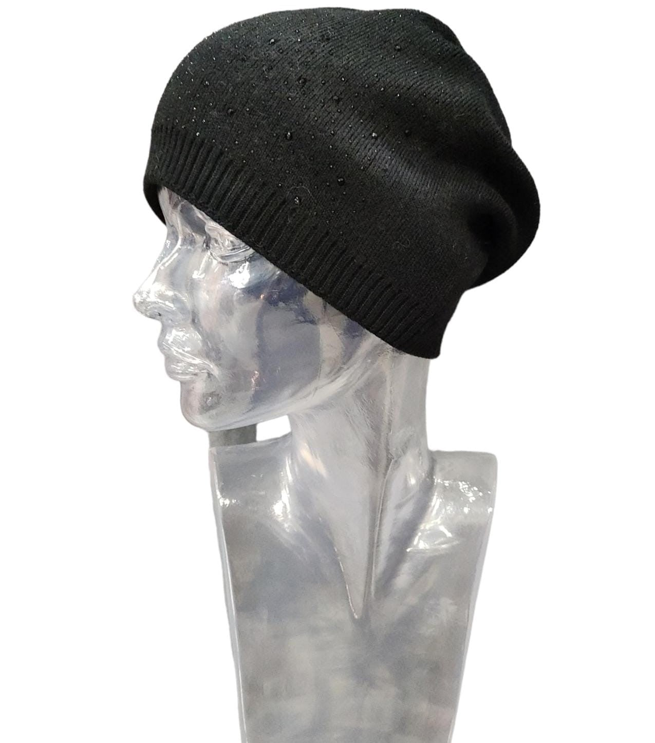 Cappello Modello Cuffia con Strass