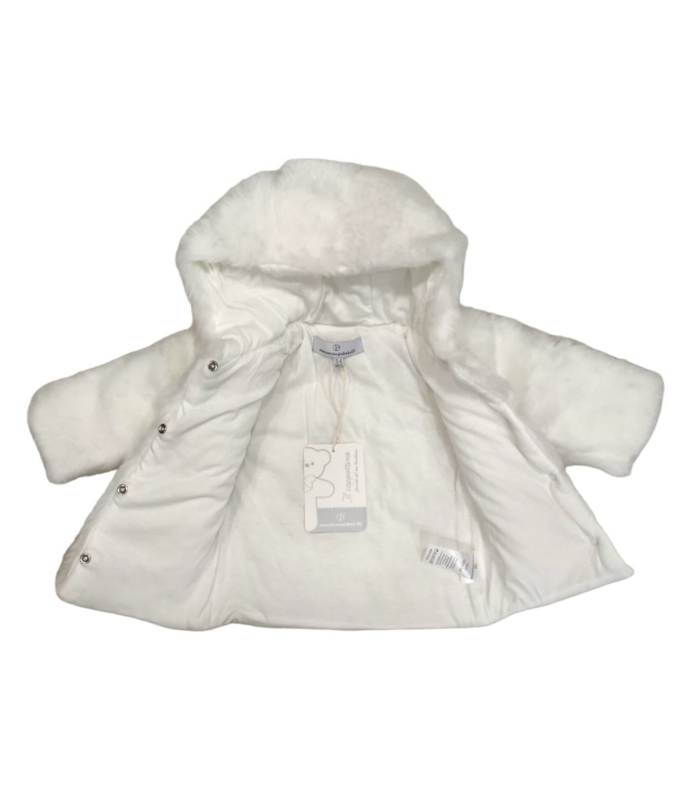 Cappottino Femminuccia in Morbida Pelliccia Neonata Bambina