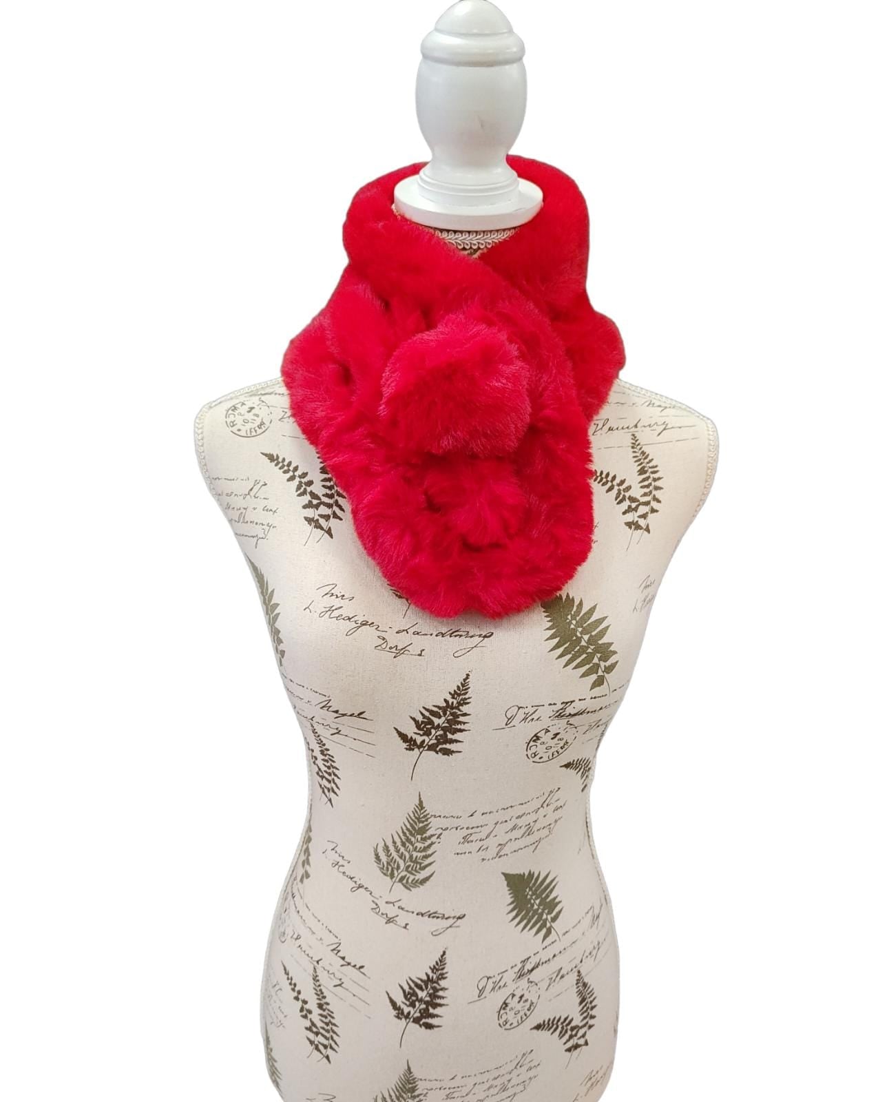 Collo Pelliccia Ecologica Con Bottone