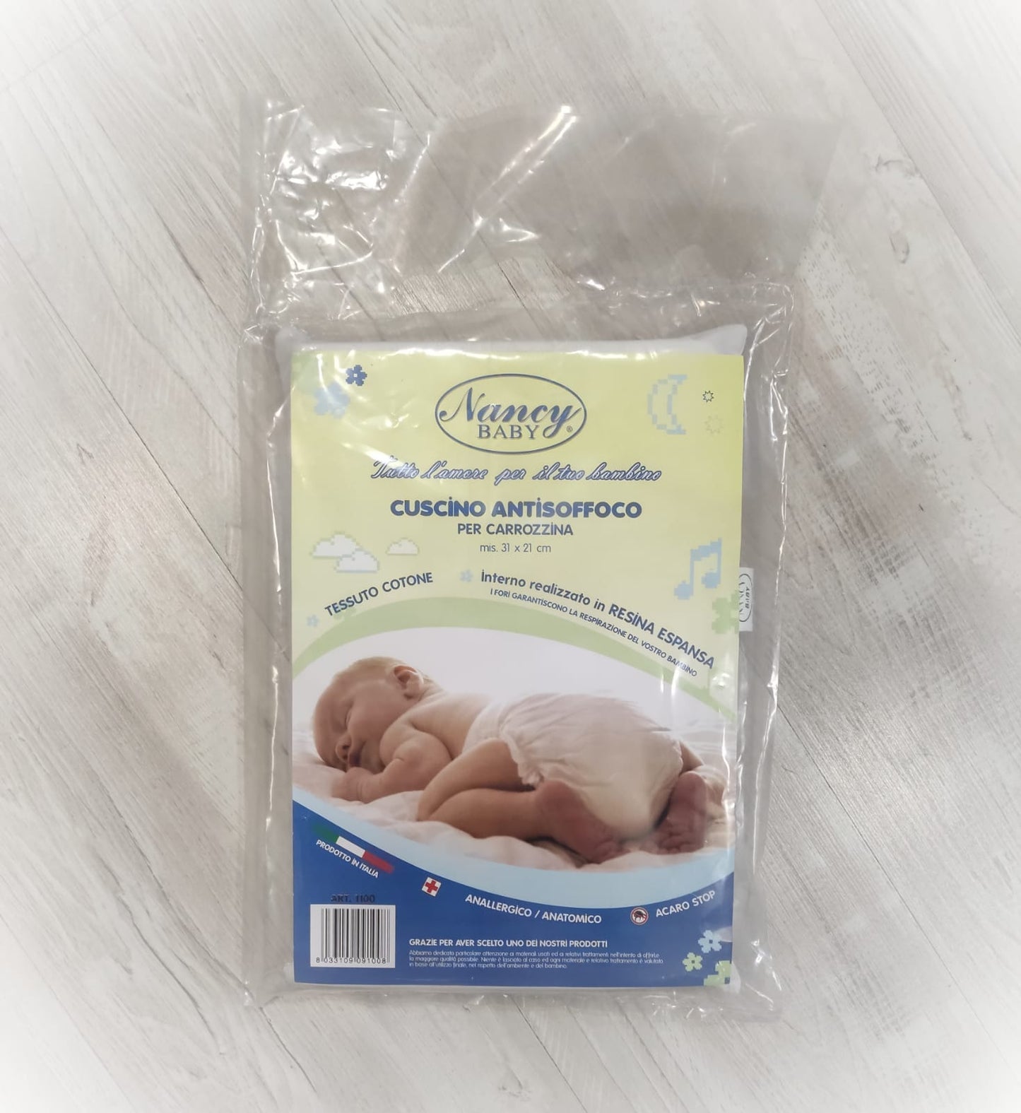 Cuscino Anti Soffoco Culla Carrozzina in Resina Espansa