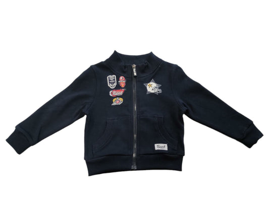 Sweatshirt without hood with zip closure for baby boys 6-36 months