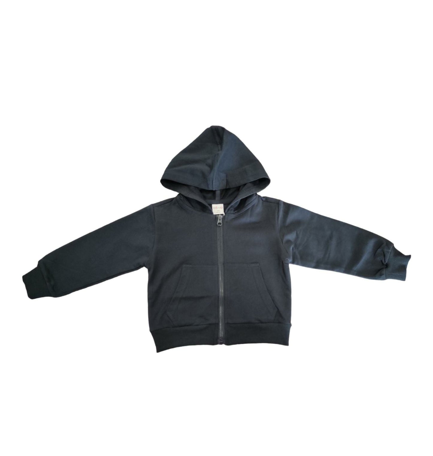 Felpa con Cappuccio Tinta Unita Unisex Bambino Bambina 6-36 Mesi Ativo Kids