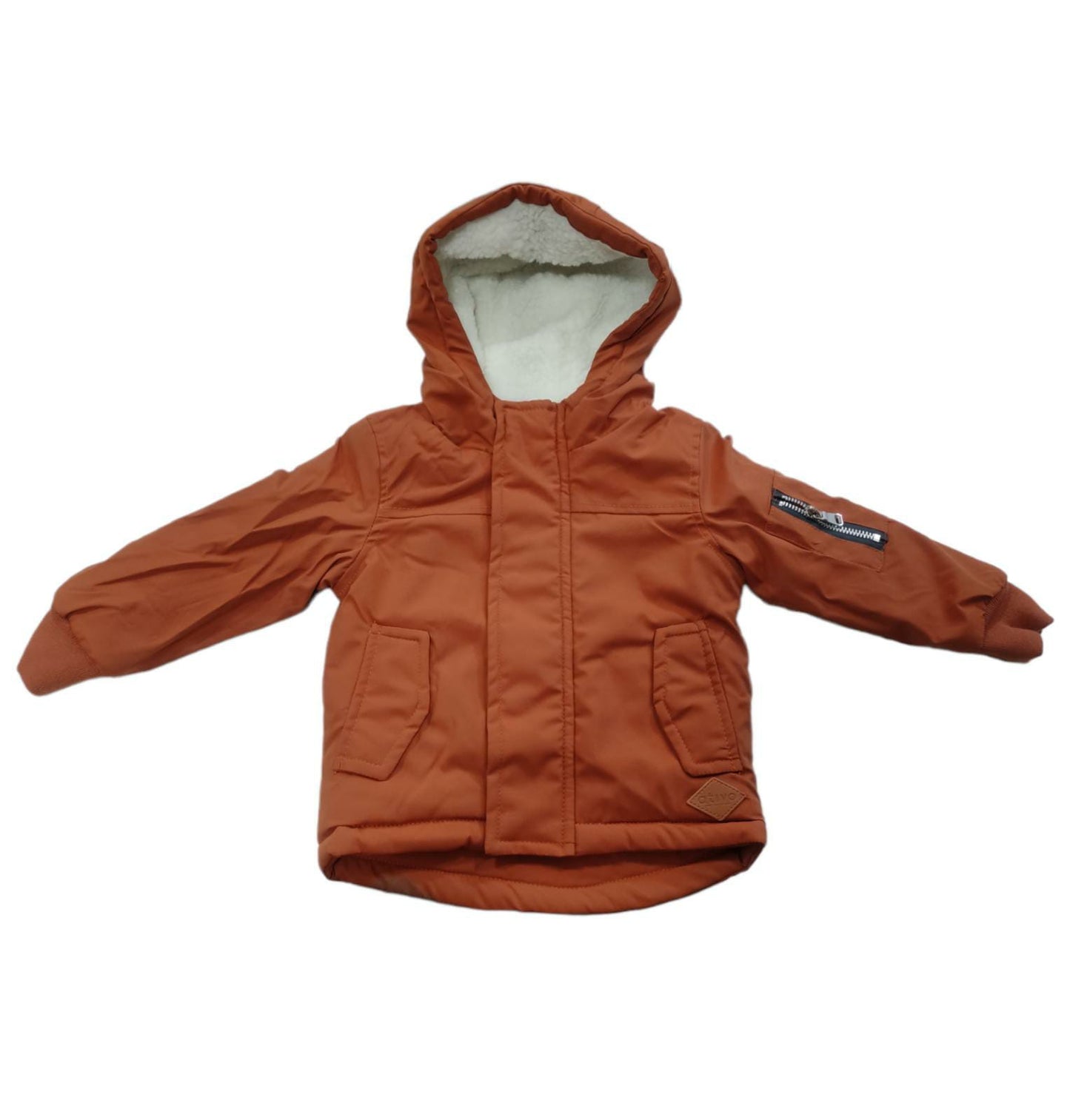 Giubbino Imbottito Con Pelliccetta Interna Ativo Kids Color Ruggine Bambino 6-36 Mesi