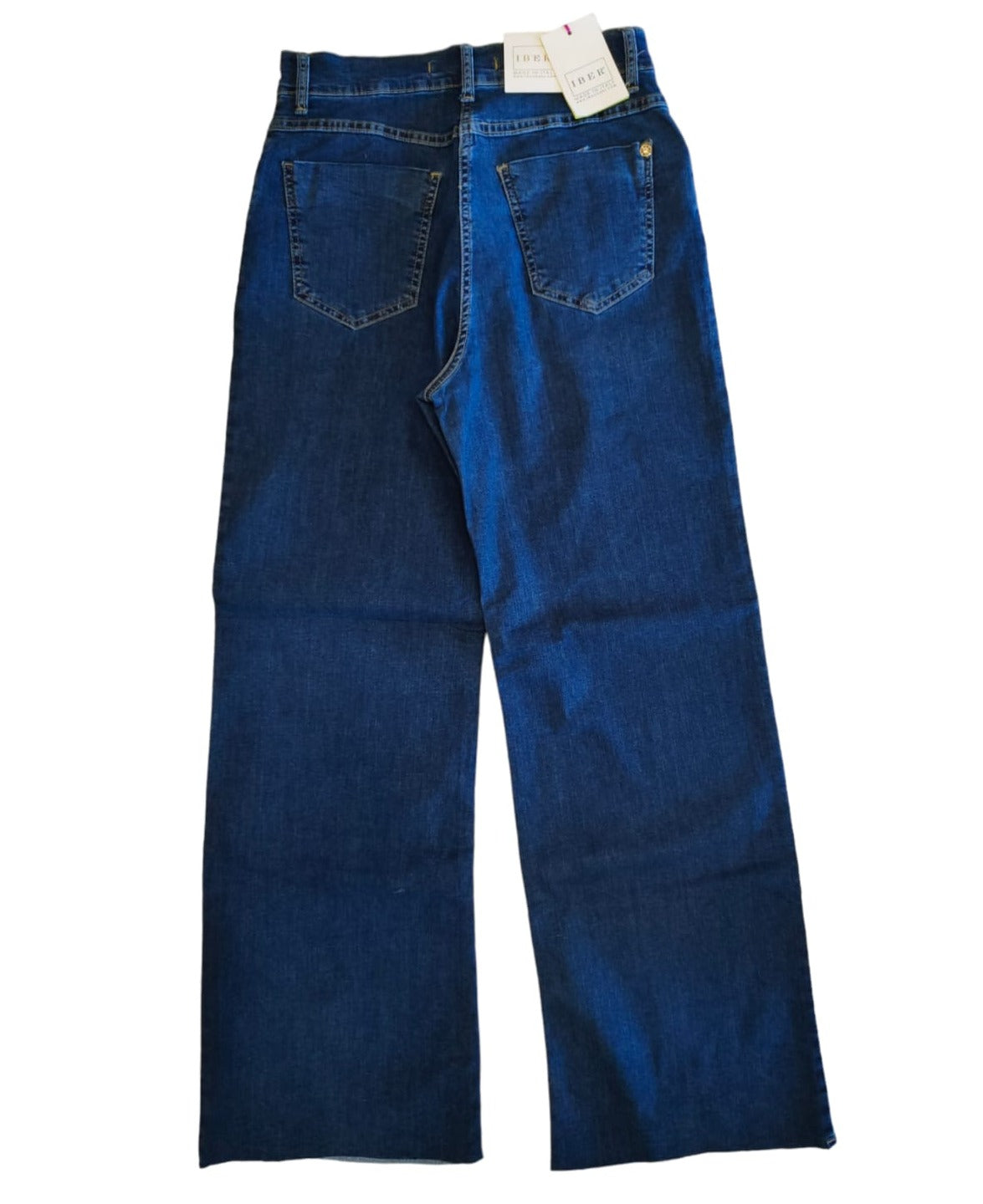 Jeans Donna IBER Modello Epril Cinque Tasche a Zampa con Orlo Sfrangiato