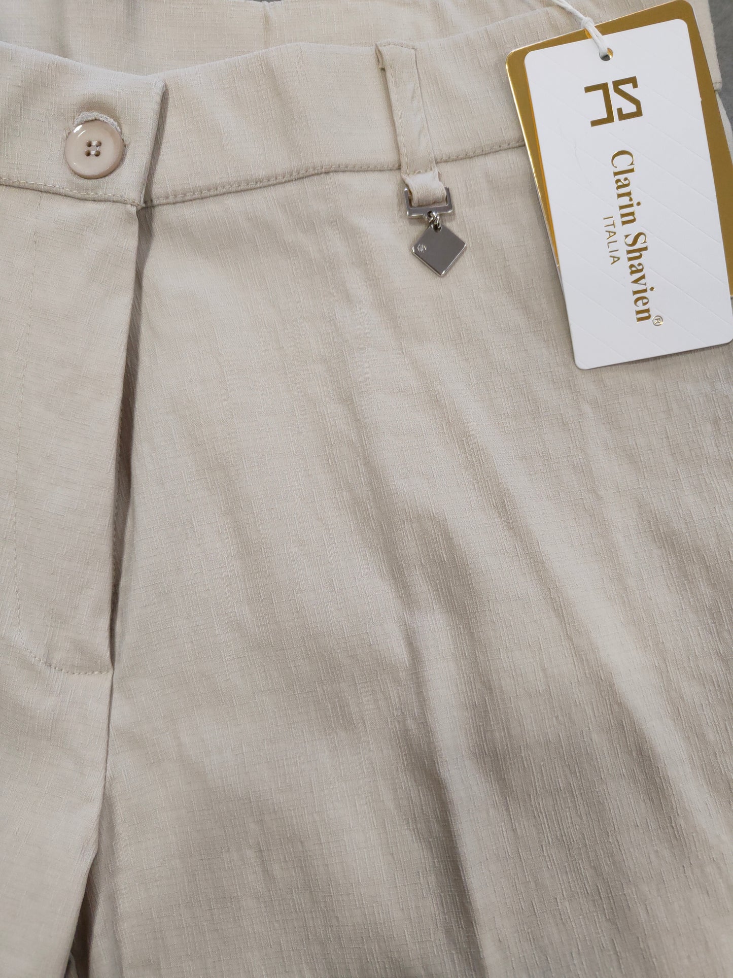Pantalone a Sigaretta Primaverile con Risvolto