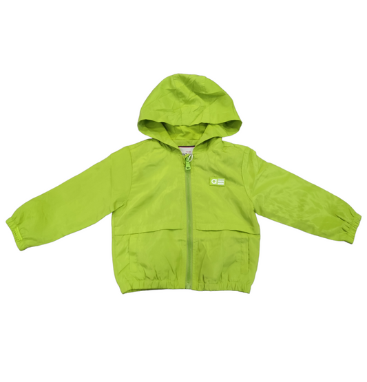 Giubbino Impermeabile Mezza Stagione Con Cappuccio e Chiusura Lampo Bambino 6-36 Mesi