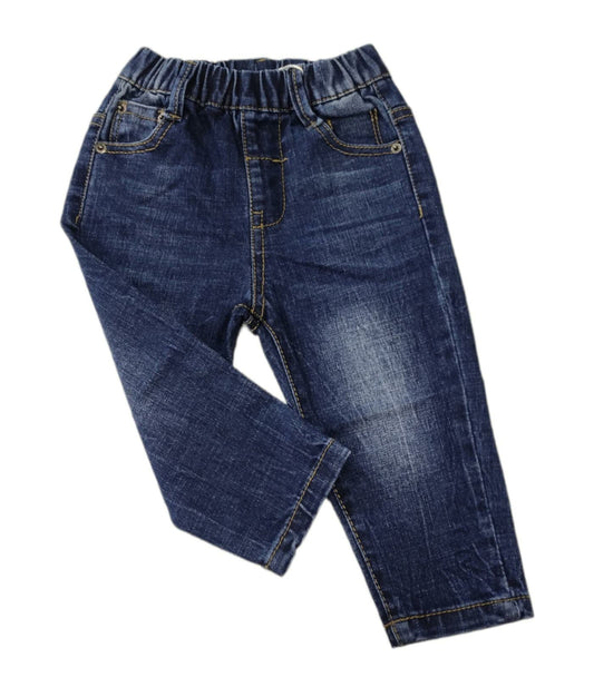 Jeans Denim Scuro Elasticato Bimbo 12-36 Mesi