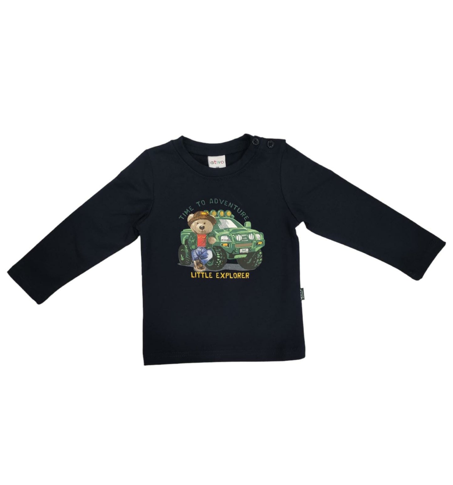 Maglia Invernale con Stampa Orsetto Bambino 6-36 Mesi
