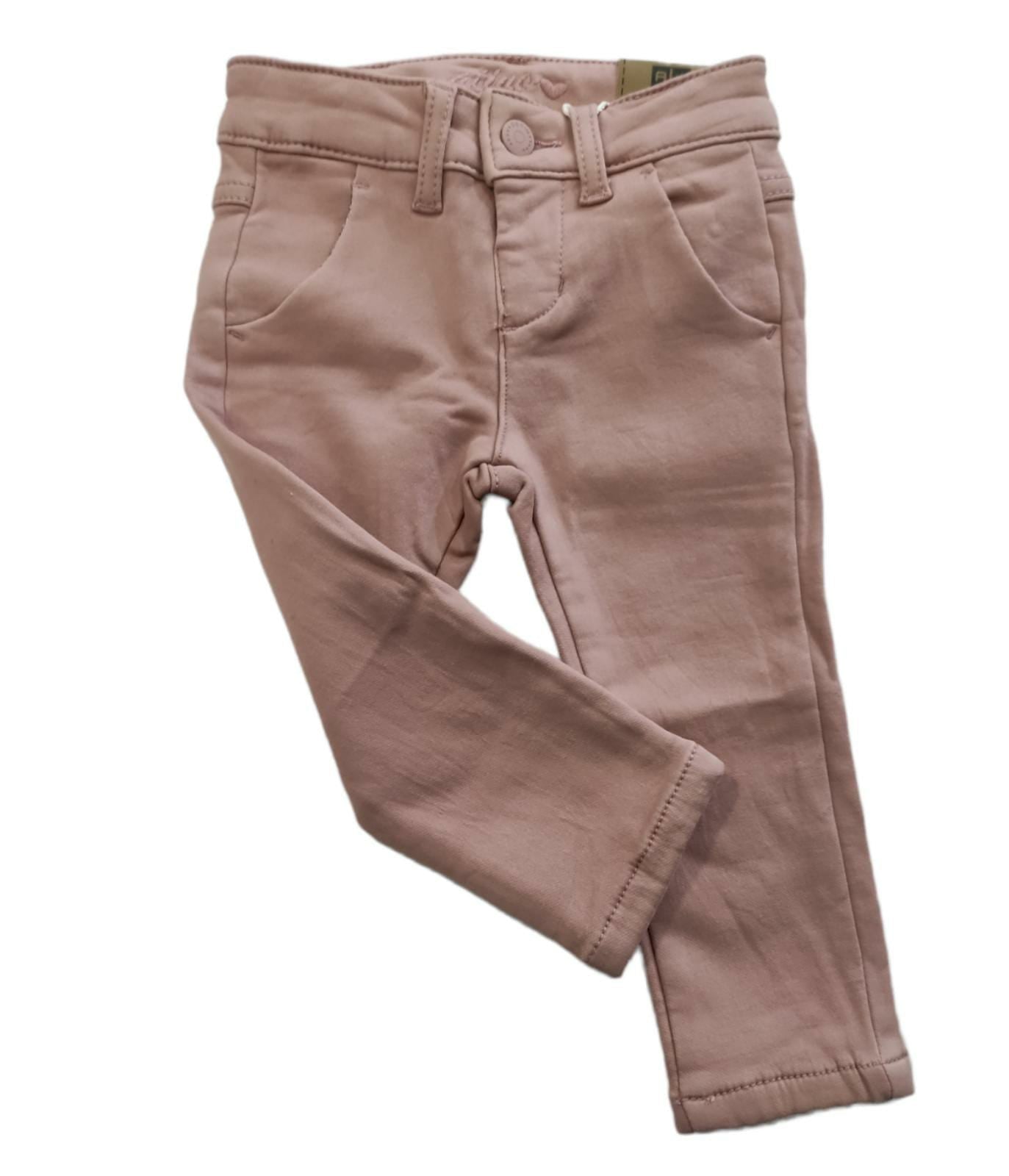 Pantalone Classico Felpato Invernale Bimba 6-36 Mesi