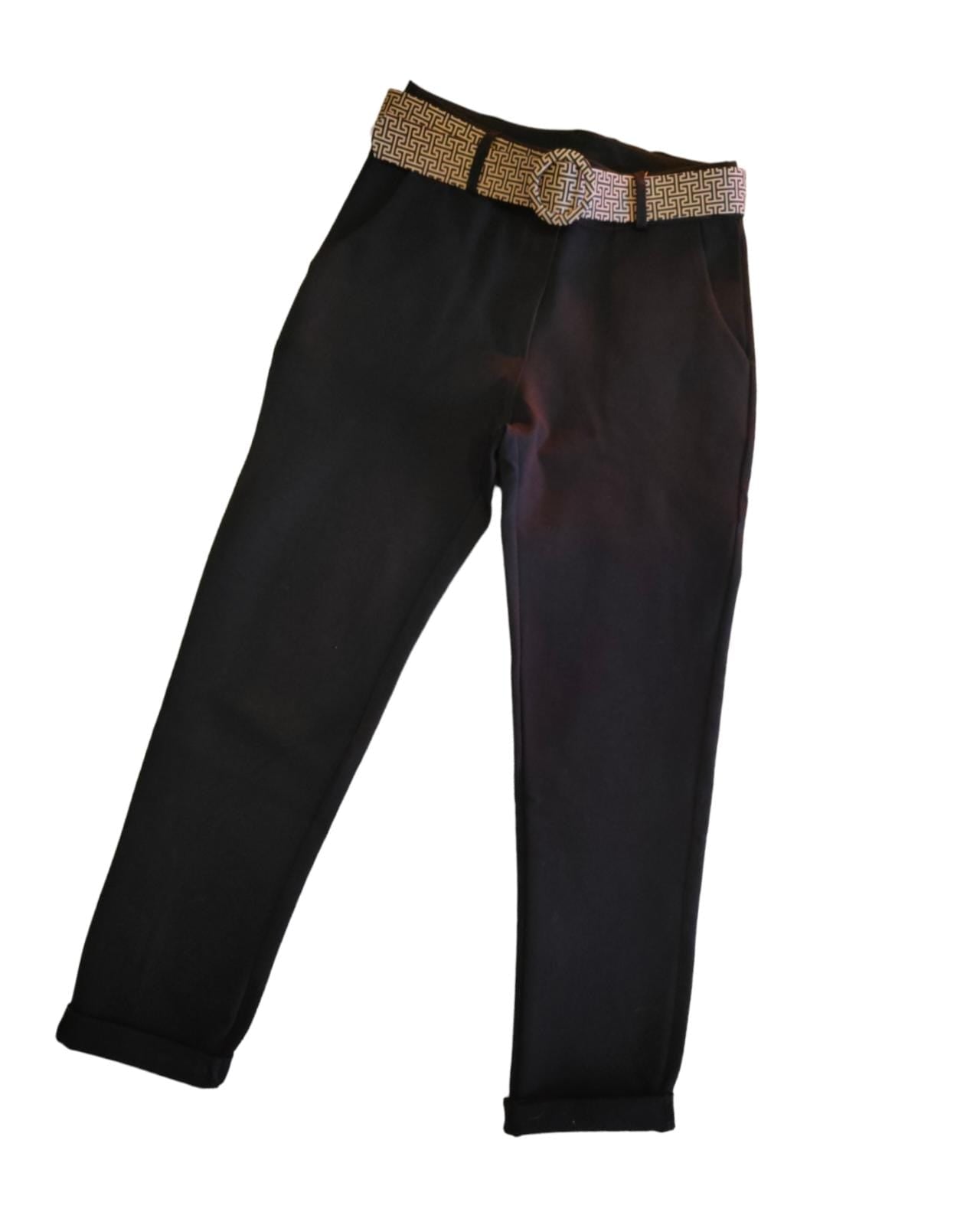 Pantalone Donna Dritto con Cintura