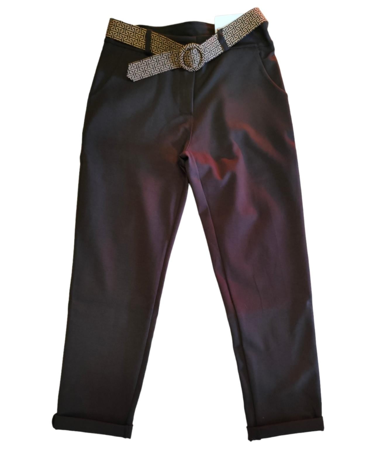 Pantalone Donna Dritto con Cintura