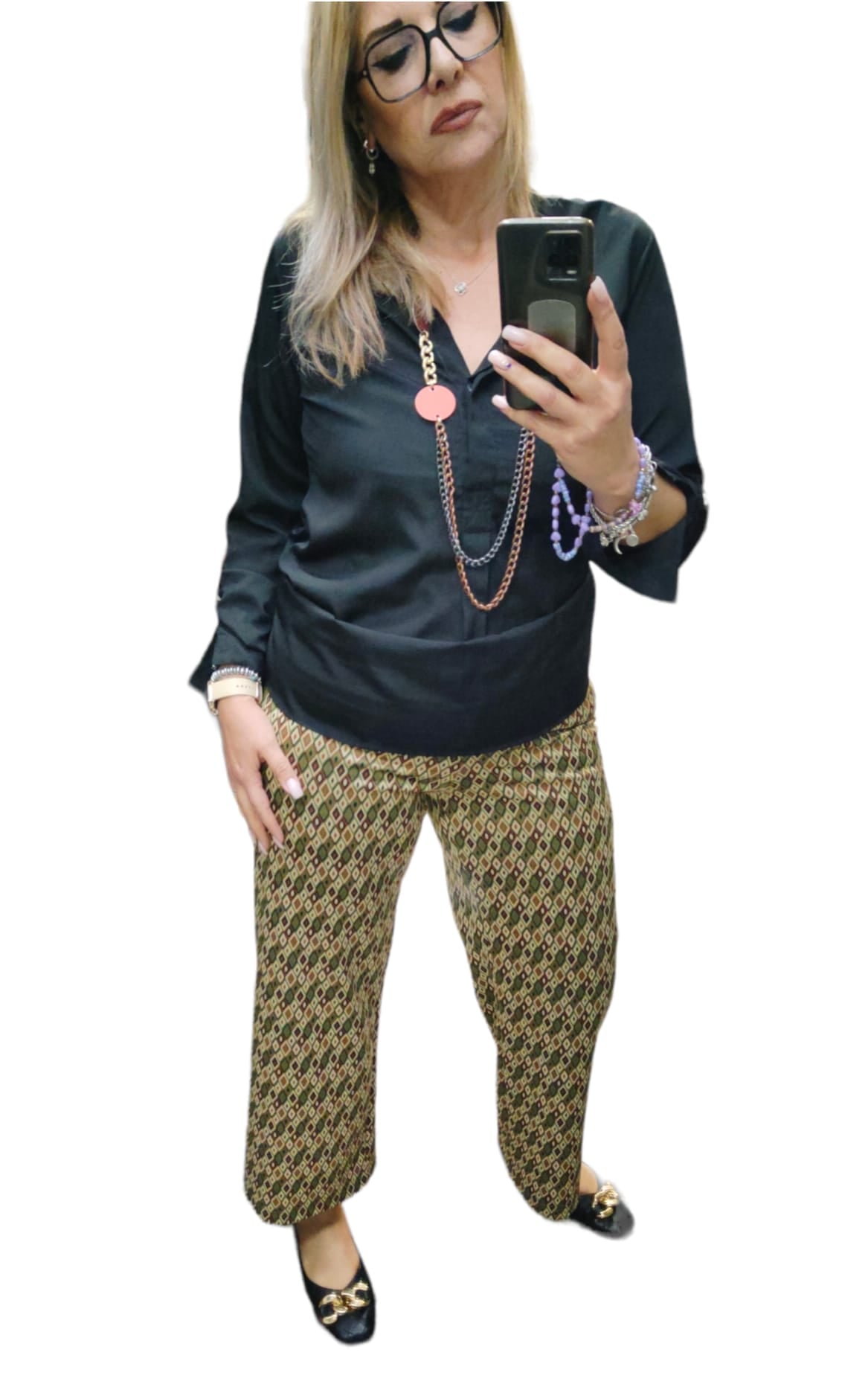 Pantalone a Culotte Fantasia