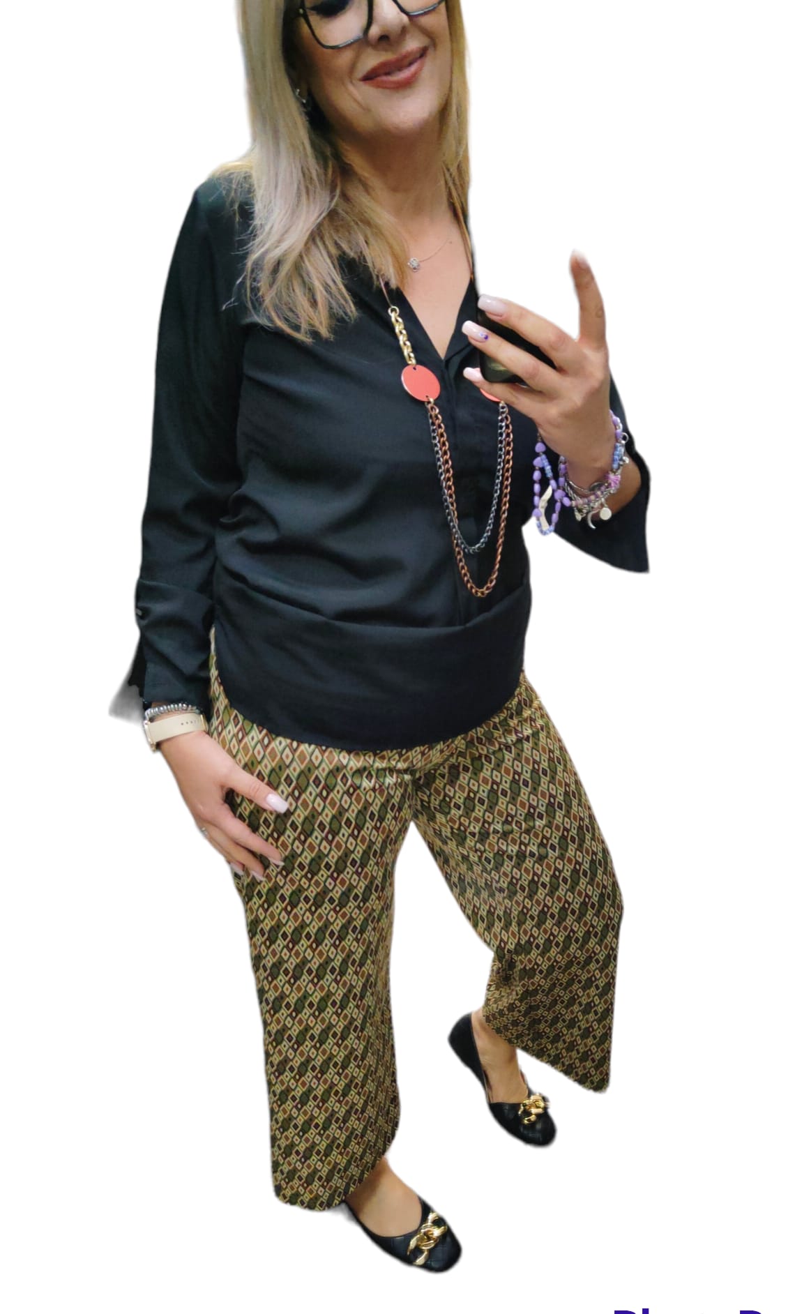 Pantalone a Culotte Fantasia