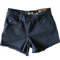 Pantaloncino Modello Shorts in Cotone Colorato Blu Scuro Elasticizzato con Ricamo Bambina Ragazza 4-14 Anni