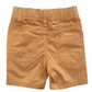 Completo T-shirt Bianca con Stampa e Bermuda in Jersey di Cotone Arancione Bambino 12-36 Mesi