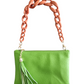 Tracolla Per Borsa Donna e Pochette a Mano Effetto Gommato Colorate Modello a Catena