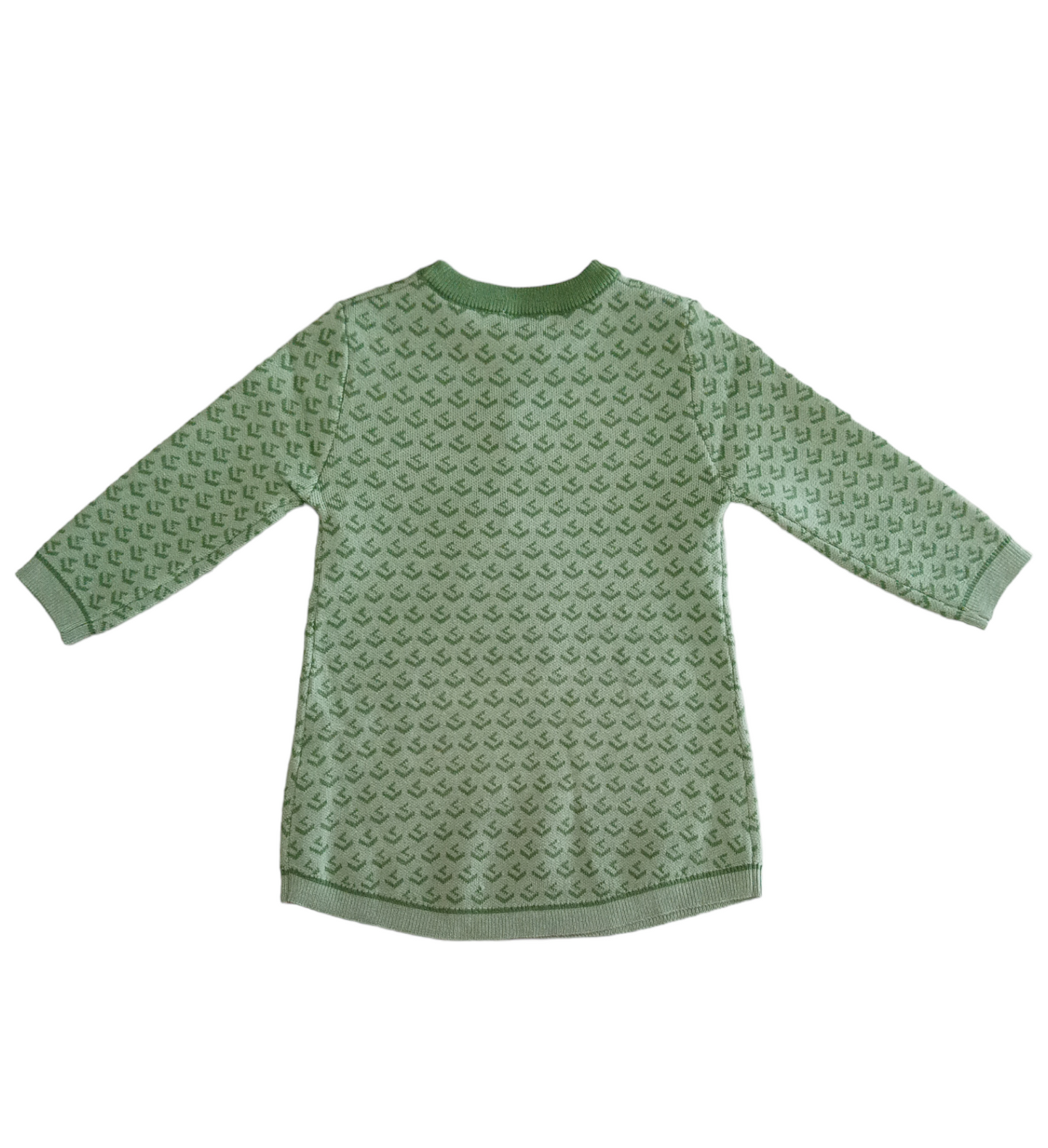 Vestitino Bambina in Maglia Color Verde Pastello Maglioncino Ativo Kids Bambina 6-36 Mesi