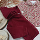 Cardigan Color Bordeaux in Maglia con Bottoni e Cappuccio Ativo Kids Bambina 6-36 Mesi