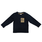 T-Shirt Blu in Cotone Felpata con Scritta Stampata Be Real Not Perfect Ativo Kids Bambino 12-36 Mesi