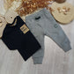 T-Shirt Blu in Cotone Felpata con Scritta Stampata Be Real Not Perfect Ativo Kids Bambino 12-36 Mesi