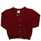 Cardigan Lavorato a Maglia Colore Bordeaux con Bottoni Ativo Kids Bambino 6-36 Mesi