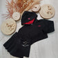 Shorts Nero con Piega Plissé Obliqua Pantaloncino Gonna Tessuto Scuba Ativo Kids Bambina/Ragazza 4-12 Anni