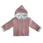 Cappottino Doppio Petto Cardigan Pesante con Cappuccio Sardon Bambina 6-24 Mesi