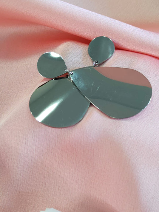Silver Color Steel Earrings