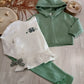 Leggings Color Verde Pastello Felpato con Ruche in fondo Ativo Kids Bambina 6-36 Mesi
