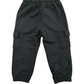 Pantalone Tuta Modello Cargo Garzato Primaverile Tinta Unita Unisex Bambini 6-36 Mesi