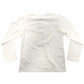 Maglietta Bianca in Cotone Primaverile Manica Lunga con Stampa Bambino 4-14 Anni
