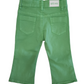 Jeans a Zampa Primaverile in Cotone Elasticizzato Colorato Verde Pastello Bambina 6-36 Mesi