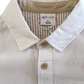 Camicia Bianca Primaverile in Lino Bottoni Beige Ativo Kids Bambino Ragazzo 4-16 Anni