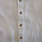 Camicia Bianca Primaverile in Lino Bottoni Beige Ativo Kids Bambino Ragazzo 4-16 Anni