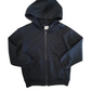 Felpa con Zip e Cappuccio Blu Scuro Garzata Primaverile Bambino/Ragazzo 4-14 Anni