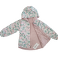 Giacca Antivento Reversibile Rosa e Fantasia a Fiori Ativo Kids Bambina/Ragazza 4-14 Anni