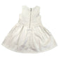 Abito Bianco Cerimonia Elegante Con Pizzo Bambina 4-14 Anni