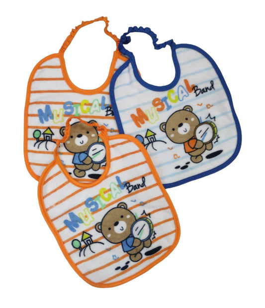 Bavaglino Con Elastico Neonato Bambino Prime Pappe Pastello