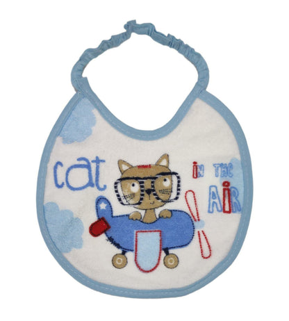 Bavaglino Tondo Con Elastico Retro Plastificato Neonato Bambino Prime Pappe Pastello