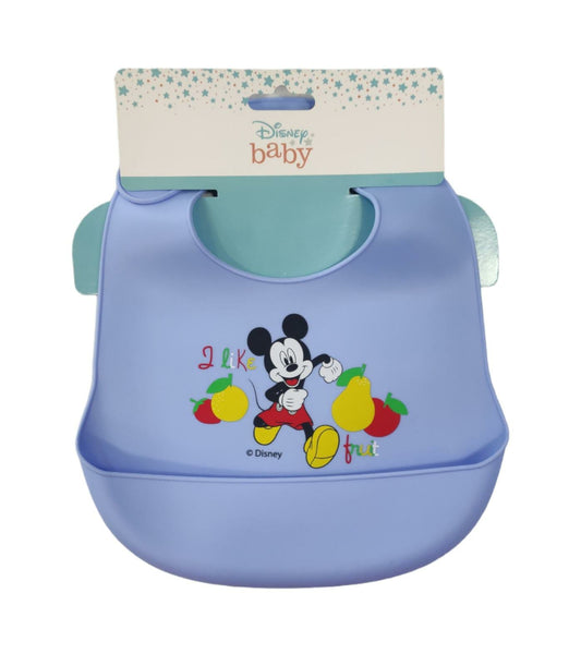 Bavaglino in Silicone Raccogli Pappa Mickey Mouse Disney Celeste