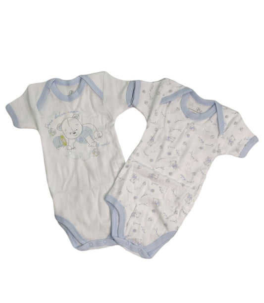 Short Sleeve Cotton Baby Bodysuit 3MESI