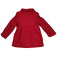 Cappottino Invernale Imbottito Color Rosso Bambina 4-14 Anni
