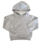 Felpa Intera Con Cappuccio Primaverile Tinta Unita Grigia Unisex Bambino Bambina 6-36 Mesi