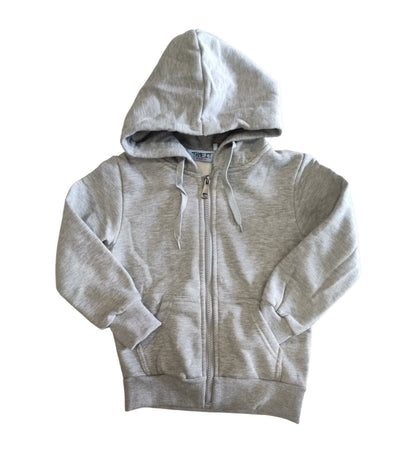Felpa Grigia con Cappuccio Unisex 4-16 Anni