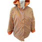 Giubbino Donna Cento Grammi Reversibile Double Face con Cappuccio Chiusura Lampo e Bottoni