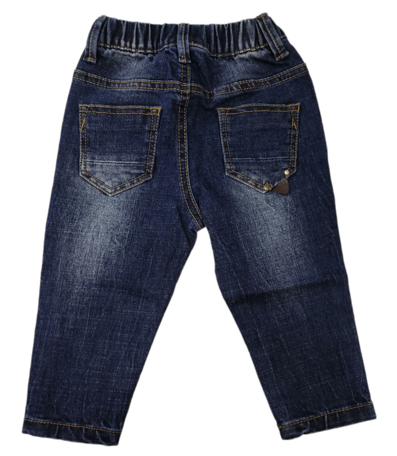 Dark Denim Stretch Jeans for Boys 12-36 Months