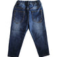Jeans Invernale con Elastico in Vita Bambino 4-16 Anni