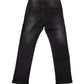 Jeans Nero Cinque Tasche con Cuoricini Glitterati Bambina 3/4 - 7/8 Anni
