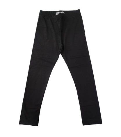 Leggings Classico Nero Felpato Caldo Cotone Bambina Ragazza 4-16 Anni