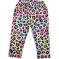 Leggings di Cotone Stampato Fantasia Maculato Multicolore Bambina 12-36 Mesi
